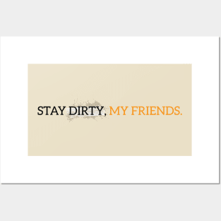 Stay Dirty Moto Tread Posters and Art